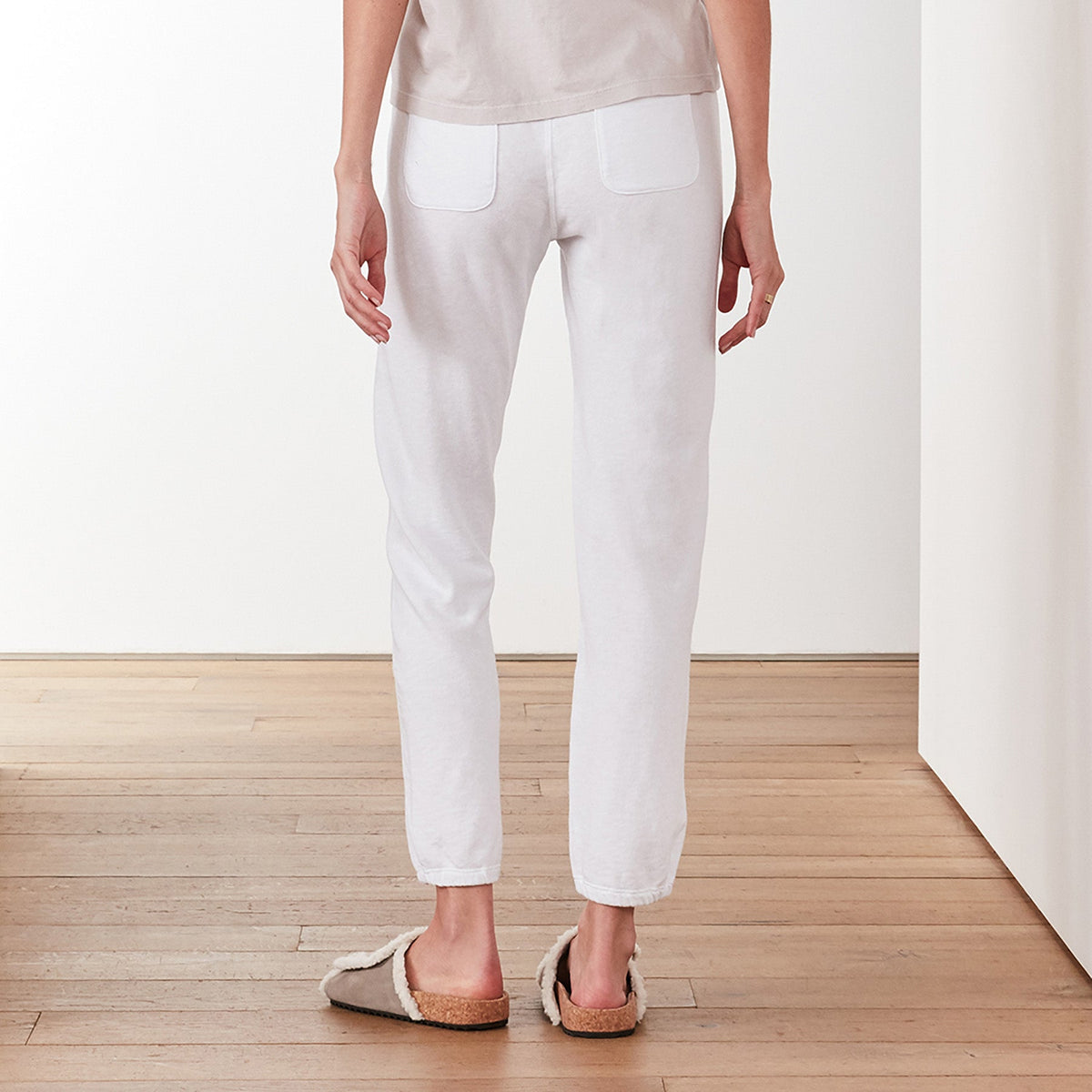 Vintage Fleece Sweatpant In White | James Perse Los Angeles