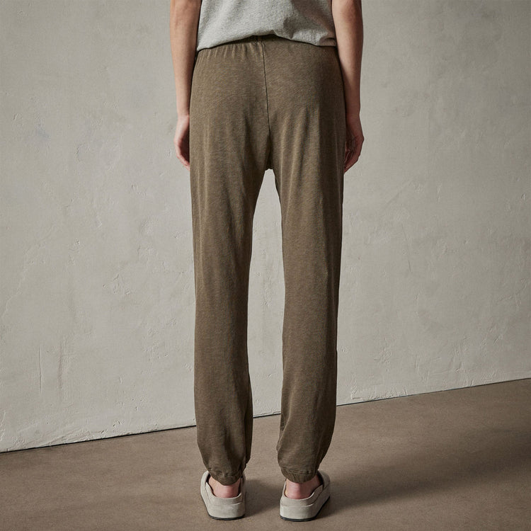 French Terry Sweat Pant in Burdock Pigment | James Perse Los Angeles