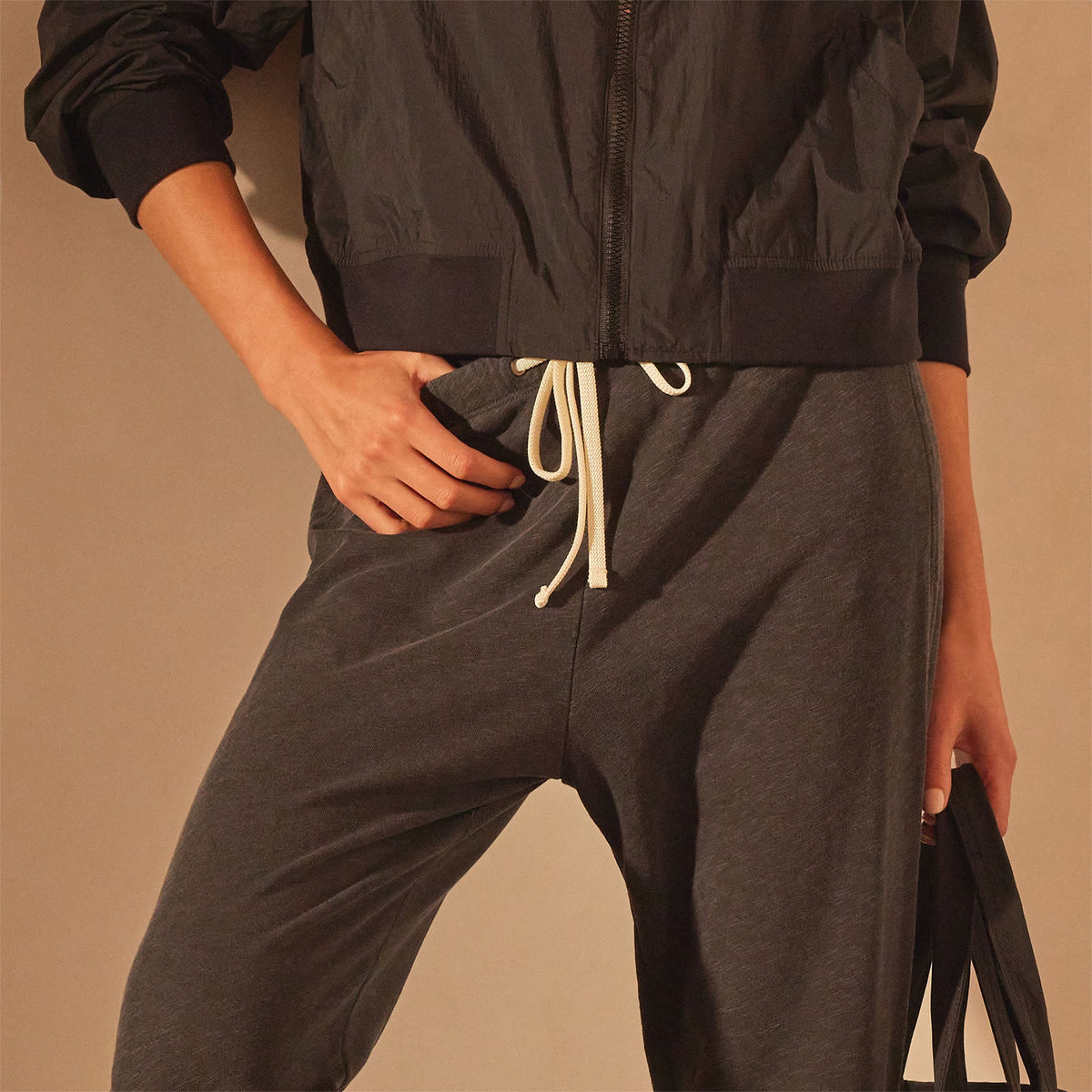 French Terry Sweat Pant in Magma Pigment | James Perse Los Angeles
