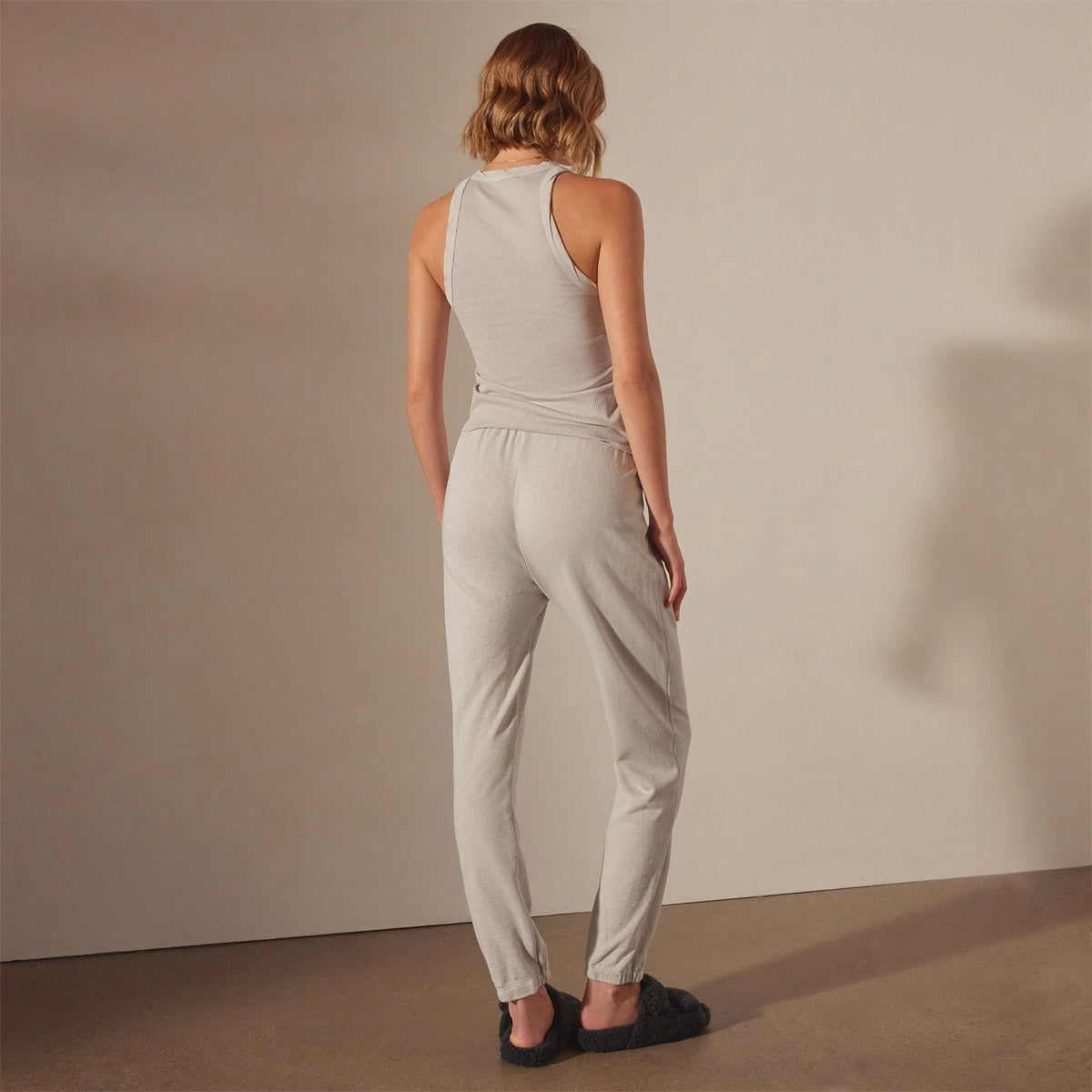 French Terry Sweat Pant in Salt Pigment | James Perse Los Angeles