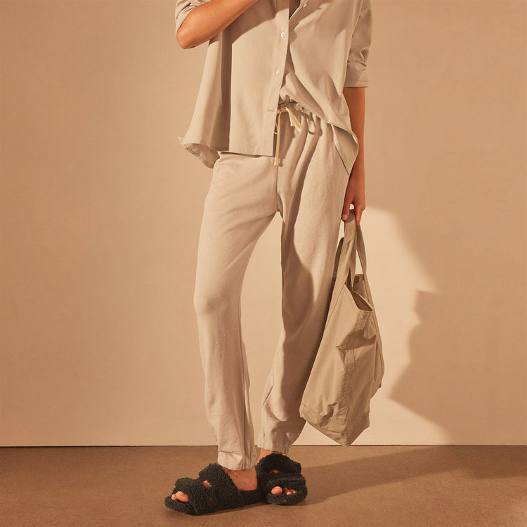 French Terry Sweat Pant in Salt Pigment | James Perse Los Angeles