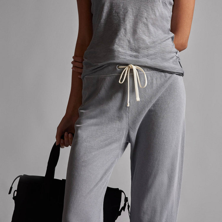 Vintage French Terry Cutoff Sweatpant in Breeze Pigment | James Perse Los Angeles