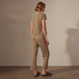 Vintage French Terry Cutoff Sweatpant in Cashew Pigment | James Perse Los Angeles