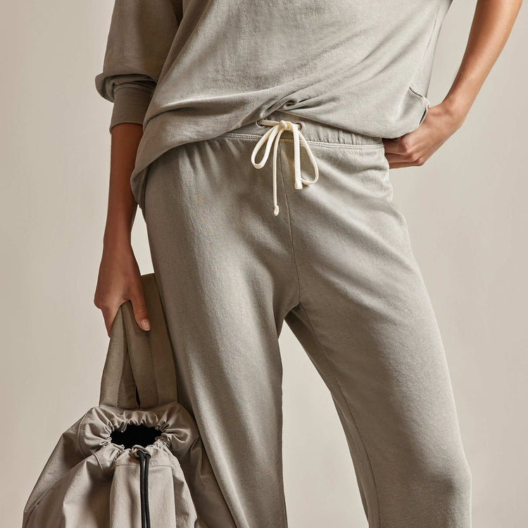 Vintage French Terry Cutoff Sweatpant in Dapple Pigment | James Perse Los Angeles