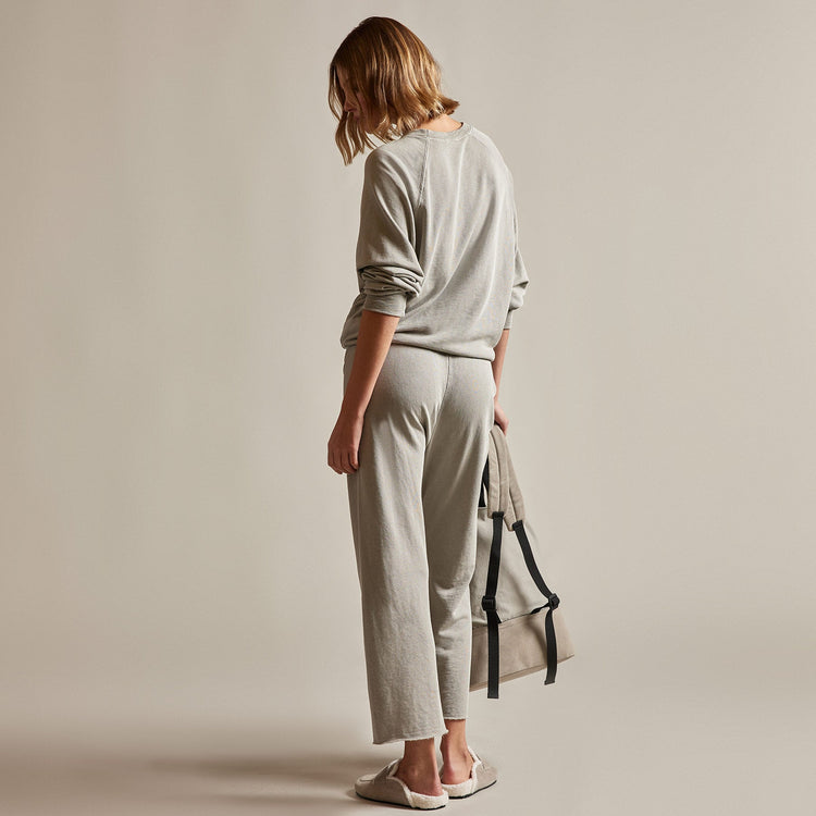Vintage French Terry Cutoff Sweatpant in Dapple Pigment | James Perse Los Angeles