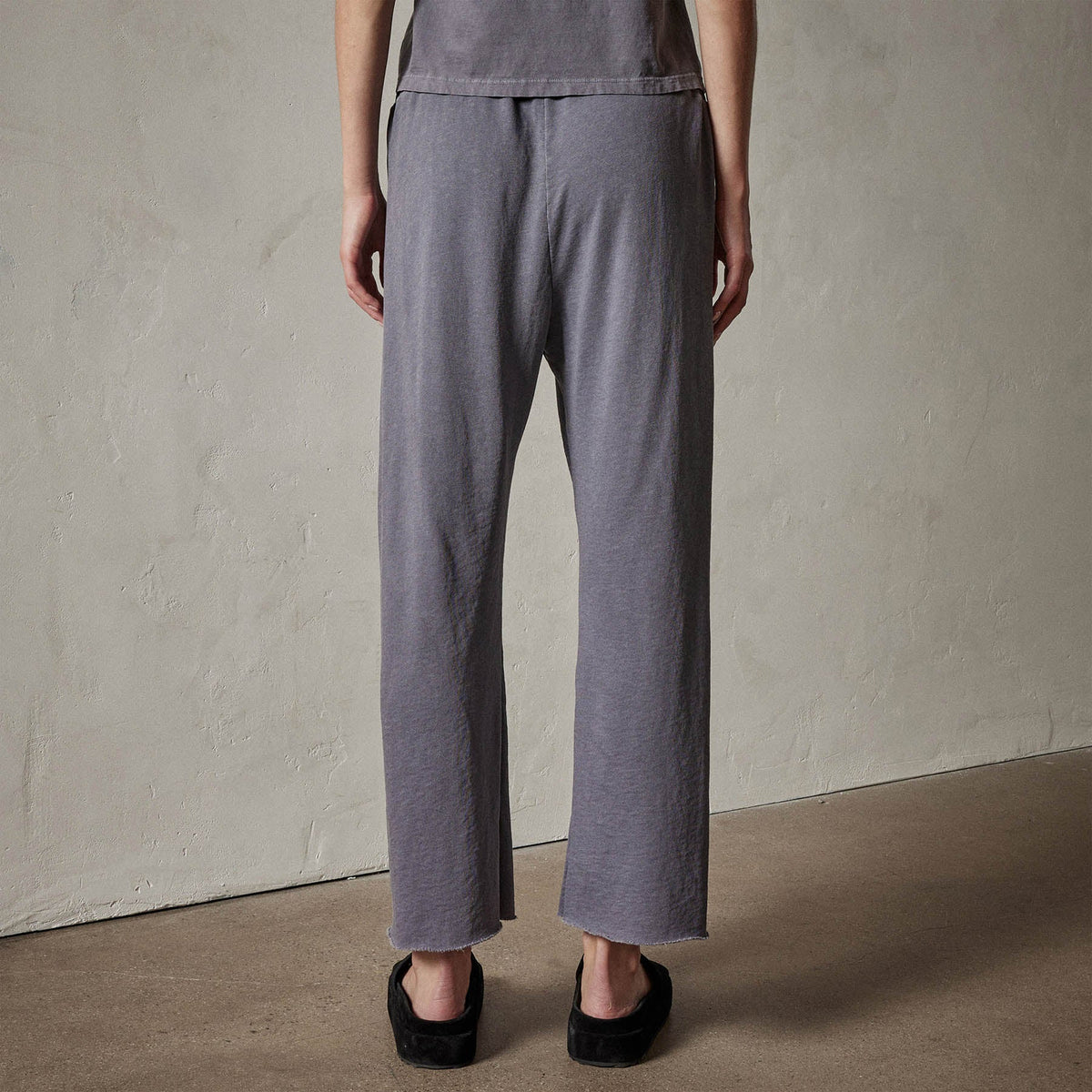 Vintage French Terry Cutoff Sweatpant in Flannel Pigment | James Perse Los Angeles