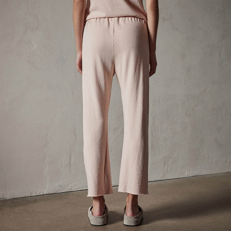 Vintage French Terry Cutoff Sweatpant in Nougat Pigment | James Perse Los Angeles