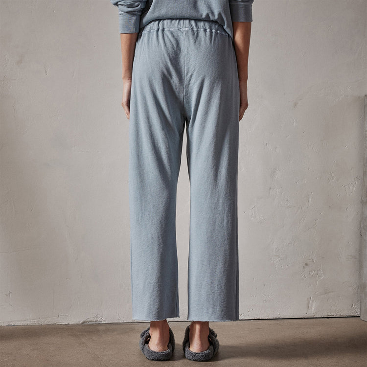 Vintage French Terry Cutoff Sweatpant in Ocean Mist Pigment | James Perse Los Angeles