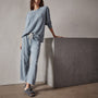 Vintage French Terry Cutoff Sweatpant in Ocean Mist Pigment | James Perse Los Angeles