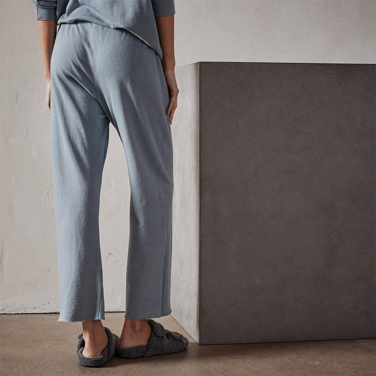 Vintage French Terry Cutoff Sweatpant in Ocean Mist Pigment | James Perse Los Angeles