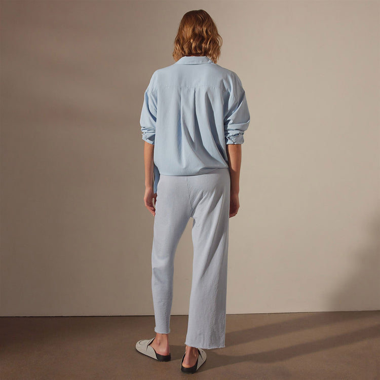 Vintage French Terry Cutoff Sweatpant in Open Sky Pigment | James Perse Los Angeles