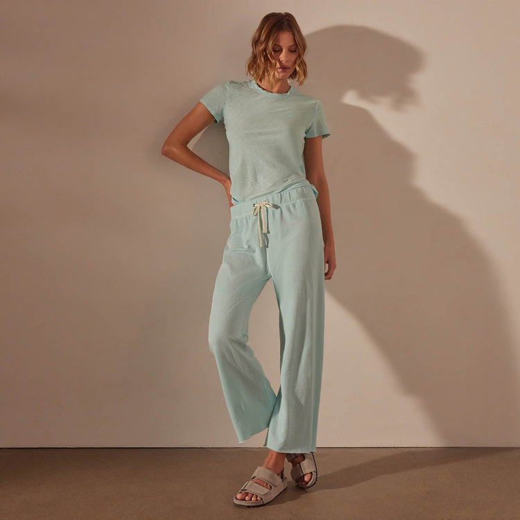 Vintage French Terry Cutoff Sweatpant in Taffy Pigment | James Perse Los Angeles