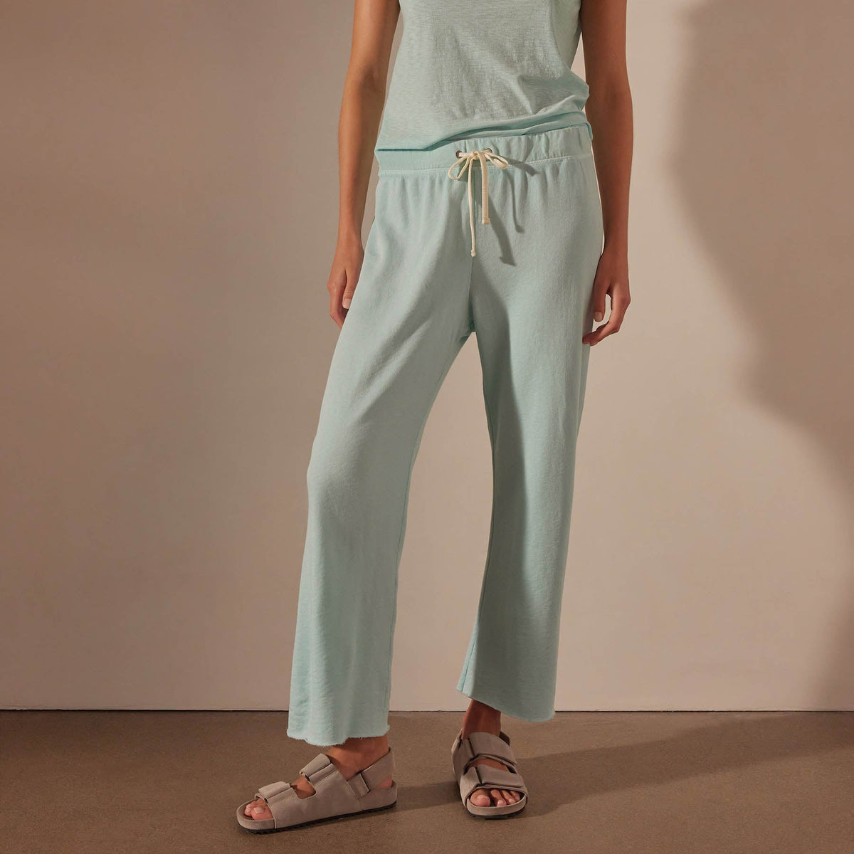 Vintage French Terry Cutoff Sweatpant in Taffy Pigment | James Perse Los Angeles