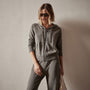 Vintage French Terry Zip Up Hoodie in Burro Pigment | James Perse Los Angeles