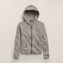 Vintage French Terry Zip Up Hoodie in Fog Pigment | James Perse Los Angeles