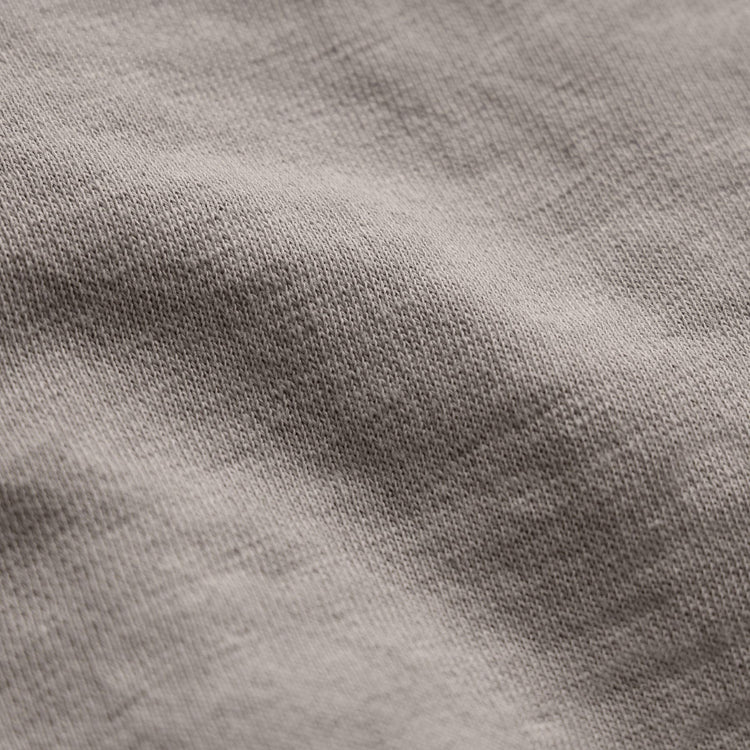 Vintage French Terry Zip Up Hoodie in Fog Pigment | James Perse Los Angeles