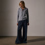Vintage French Terry Zip Up Hoodie in Grey Sky Pigment | James Perse Los Angeles