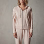 Vintage French Terry Zip Up Hoody in Nougat Pigment | James Perse Los Angeles