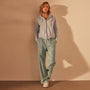 Vintage French Terry Zip Up Hoodie in Open Sky Pigment | James Perse Los Angeles