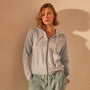Vintage French Terry Zip Up Hoodie in Open Sky Pigment | James Perse Los Angeles