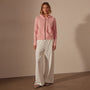 Vintage French Terry Zip Up Hoodie in Peony Pigment | James Perse Los Angeles
