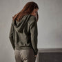 Vintage French Terry Zip Up Hoodie in Tent Pigment | James Perse Los Angeles