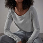 Vintage French Terry Sweatshirt - Foam | James Perse Los Angeles