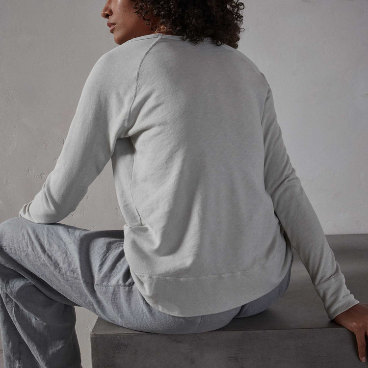 Vintage French Terry Sweatshirt - Foam | James Perse Los Angeles