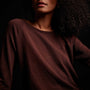 Vintage French Terry Sweatshirt - Maroon | James Perse Los Angeles