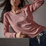 Vintage French Terry Sweatshirt in Strawberry Pigment | James Perse Los Angeles
