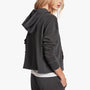 Vintage Fleece Cropped Hoodie In Asphalt Pigment | James Perse Los Angeles