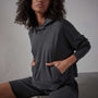 Vintage French Terry Cropped Hoody - Magma Pigment | James Perse Los Angeles