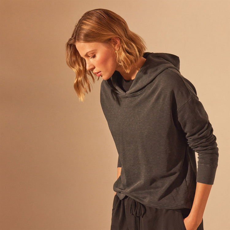 Pullover Hoodie in Magma Pigment | James Perse Los Angeles