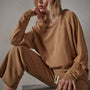 Vintage French Terry Relaxed Sweatshirt - Bronze Pigment | James Perse Los Angeles