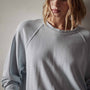 Vintage French Terry Relaxed Sweatshirt in Baby Blue Pigment | James Perse Los Angeles