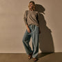 Vintage French Terry Relaxed Sweatshirt in Concrete Pigment | James Perse Los Angeles