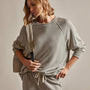 Vintage French Terry Relaxed Sweatshirt in Dapple Pigment | James Perse Los Angeles