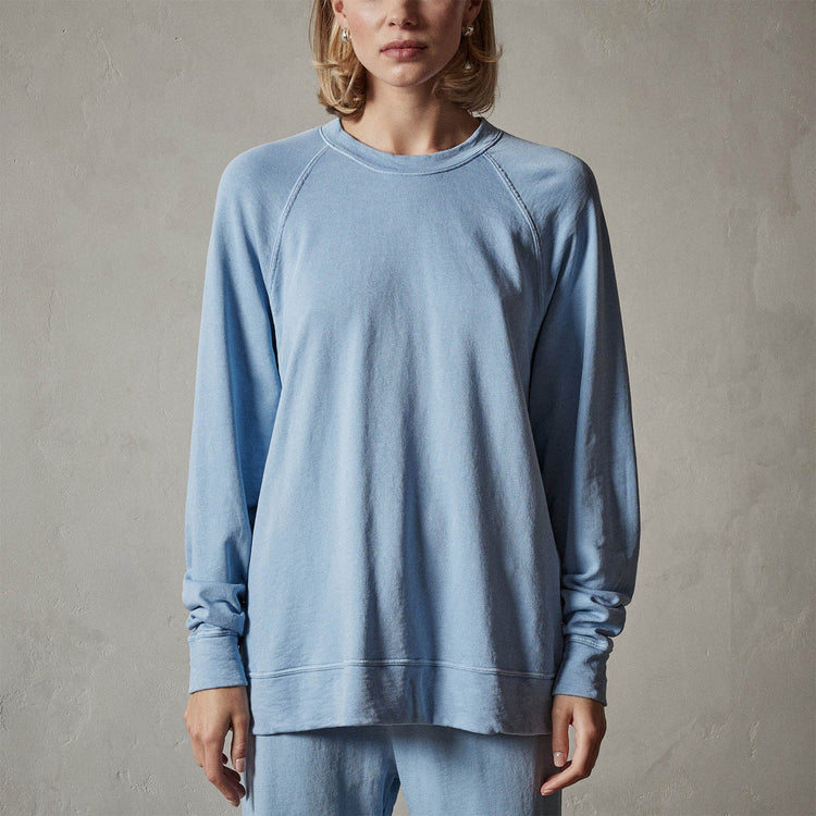 Vintage French Terry Relaxed Sweatshirt in Delta Pigment | James Perse Los Angeles