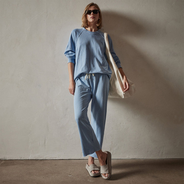 Vintage French Terry Relaxed Sweatshirt in Delta Pigment | James Perse Los Angeles