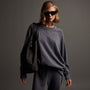 Vintage French Terry Relaxed Sweatshirt in Flannel Pigment | James Perse Los Angeles