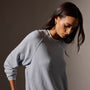 Vintage French Terry Relaxed Sweatshirt in Grey Glacier Pigment | James Perse Los Angeles