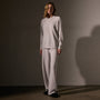 Vintage French Terry Relaxed Sweatshirt in Light Mist Pigment | James Perse Los Angeles
