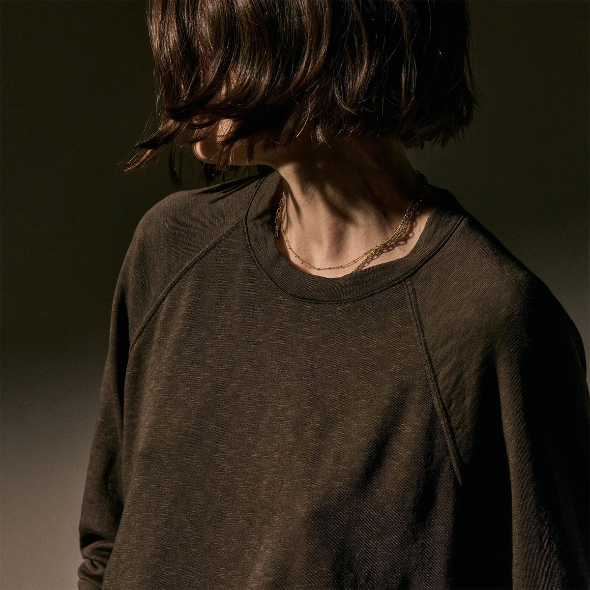 Vintage French Terry Relaxed Sweatshirt in Porcupine | James Perse Los Angeles