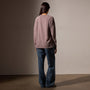Vintage French Terry Relaxed Sweatshirt in Red Ash Pigment | James Perse Los Angeles