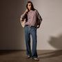 Vintage French Terry Relaxed Sweatshirt in Red Ash Pigment | James Perse Los Angeles