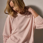 Vintage French Terry Relaxed Sweatshirt in Rosewater Pigment | James Perse Los Angeles