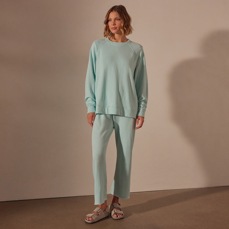 Vintage French Terry Relaxed Sweatshirt in Taffy Pigment | James Perse Los Angeles