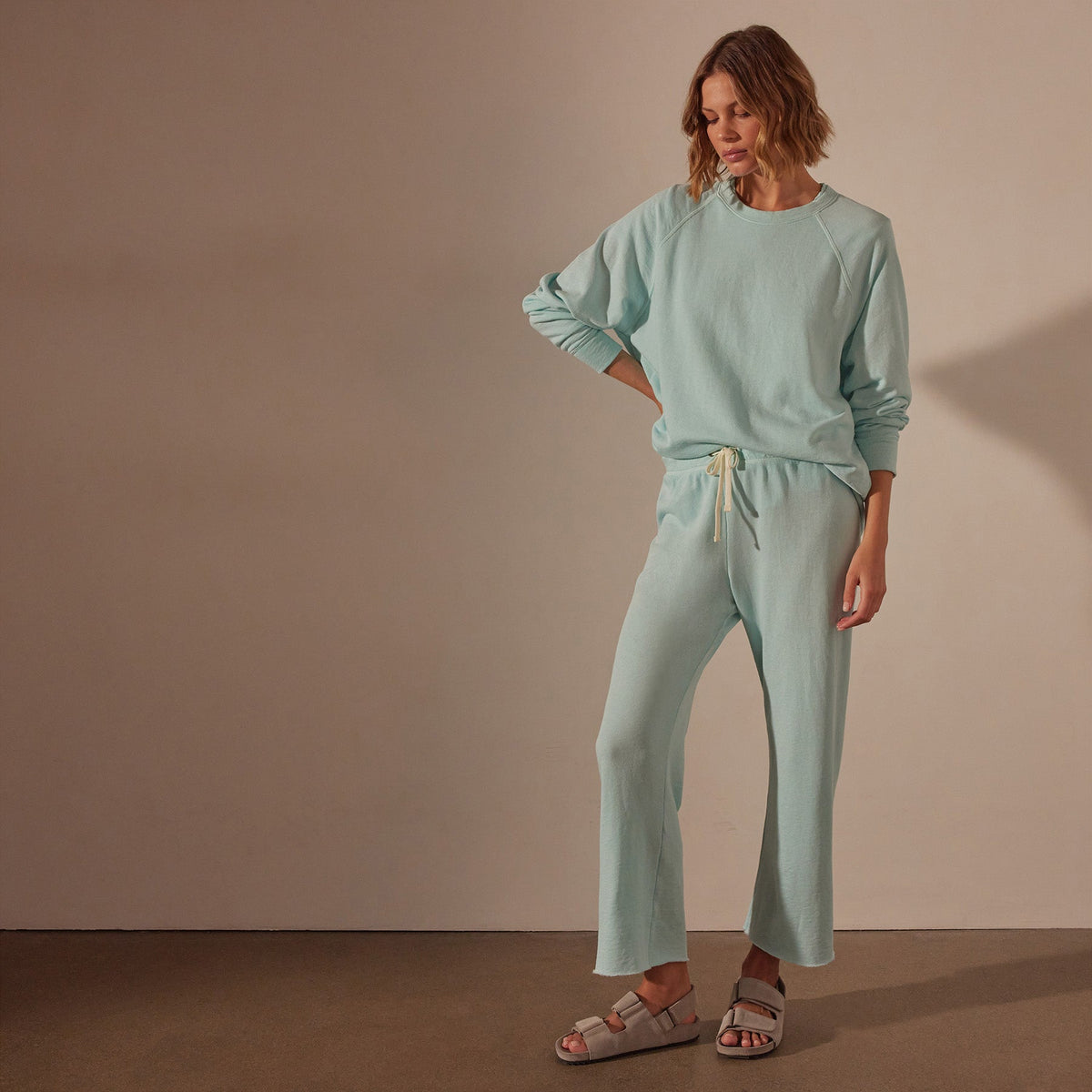 Vintage French Terry Relaxed Sweatshirt in Taffy Pigment | James Perse Los Angeles