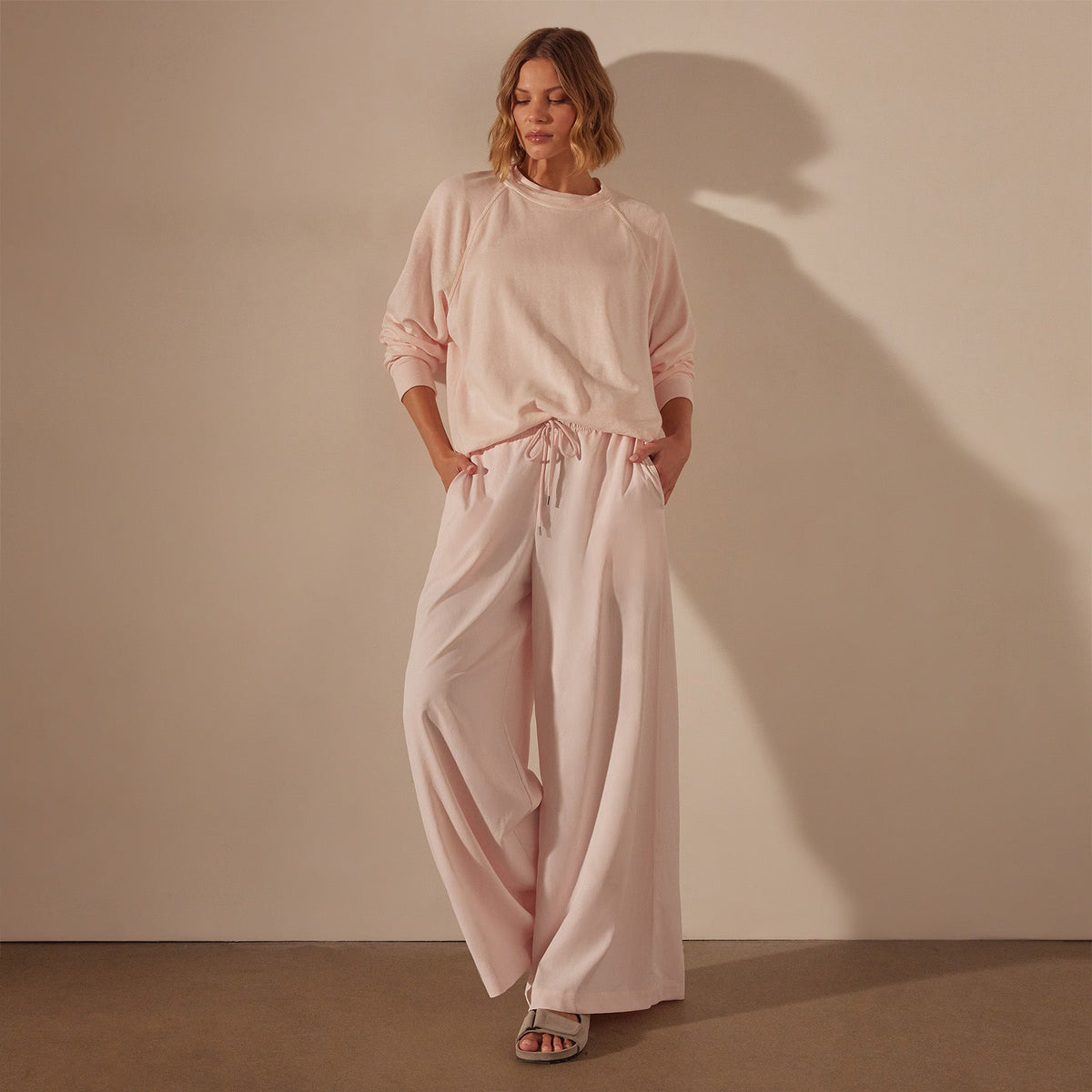 Vintage French Terry Relaxed Sweatshirt in Zephyr Pigment | James Perse Los Angeles