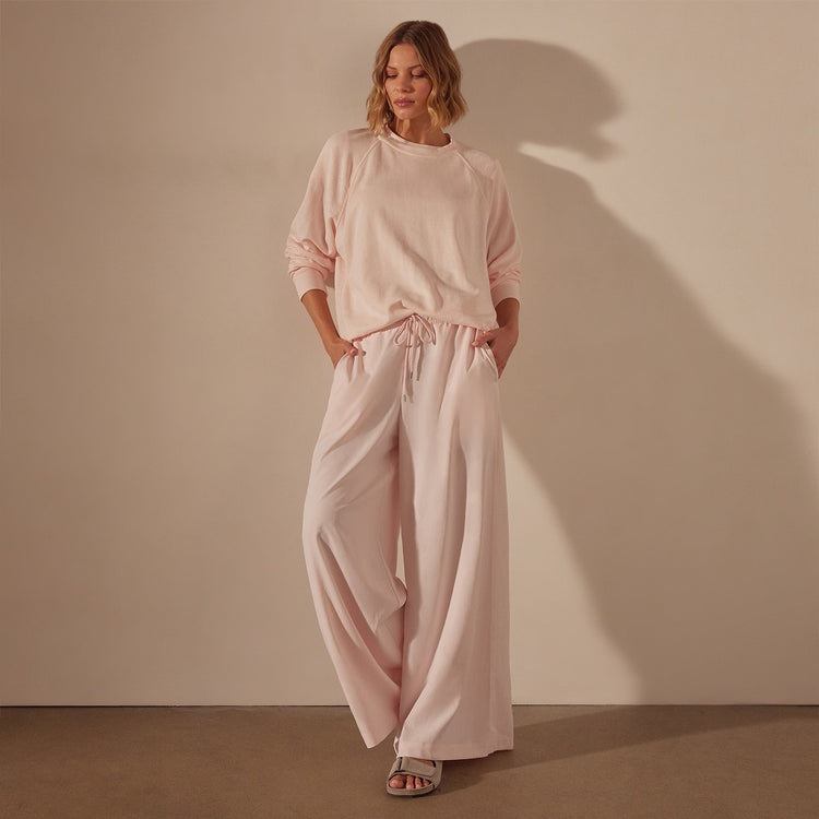 Vintage French Terry Relaxed Sweatshirt in Zephyr Pigment | James Perse Los Angeles